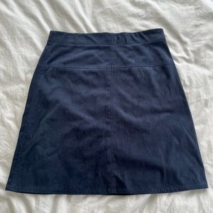 Max Studio Casual Pencil Skirt Knee Length: Navy Blue Solid Bottoms (XS)